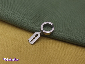 گوشواره مردانه چفتی طرح تیغ G5200