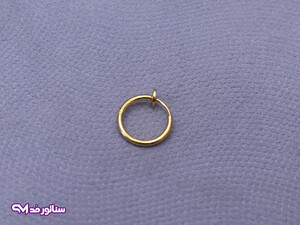 گوشواره مردانه حلقه ای فیک طلایی G5210