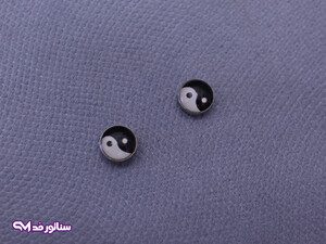 گوشواره مردانه مگنتی طرح تایچی G5218