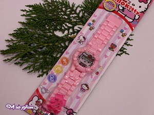 ساعت مچی بچه گانه طرح کیتی Wb80005