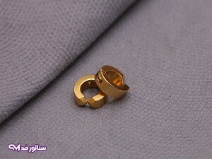 گوشواره مردانه کلیپسی طلایی G5105