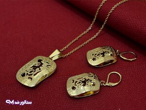 نیم ست استیل طرح طلا سناتورمد N8063