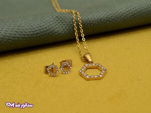 نیم ست استیل نگین دار سناتورمد N8060