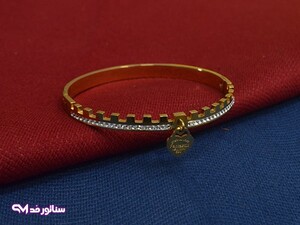 دستبند استیل زنانه النگویی کد DZ1011