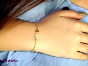 دستبند استیل زنانه مدل love کد DZ1055