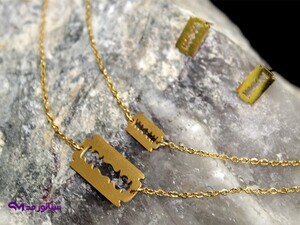 نیم ست استیل دخترانه طرح تیغ کد N8022