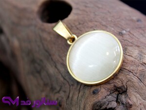 گردنبند زنانه استیل نگین دار کد GZ2010