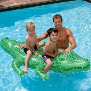 شناور بادی روی آب  کودک دو نفره مدل تمساح 58562