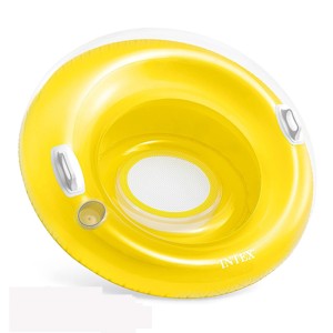 شناور بادی روی آب مبلی با کف توری مدل 58883 yellow