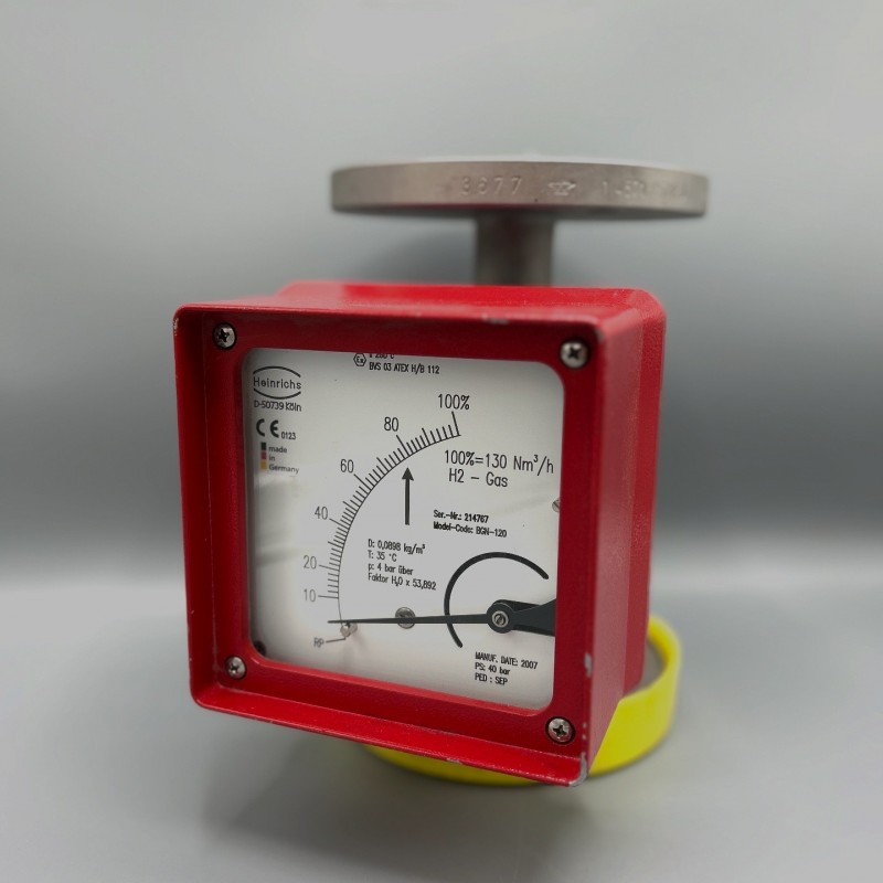 فلومتر عقربه ای  مخصوص آب و گاز فلومتر Heinrichs مدل BGN-120