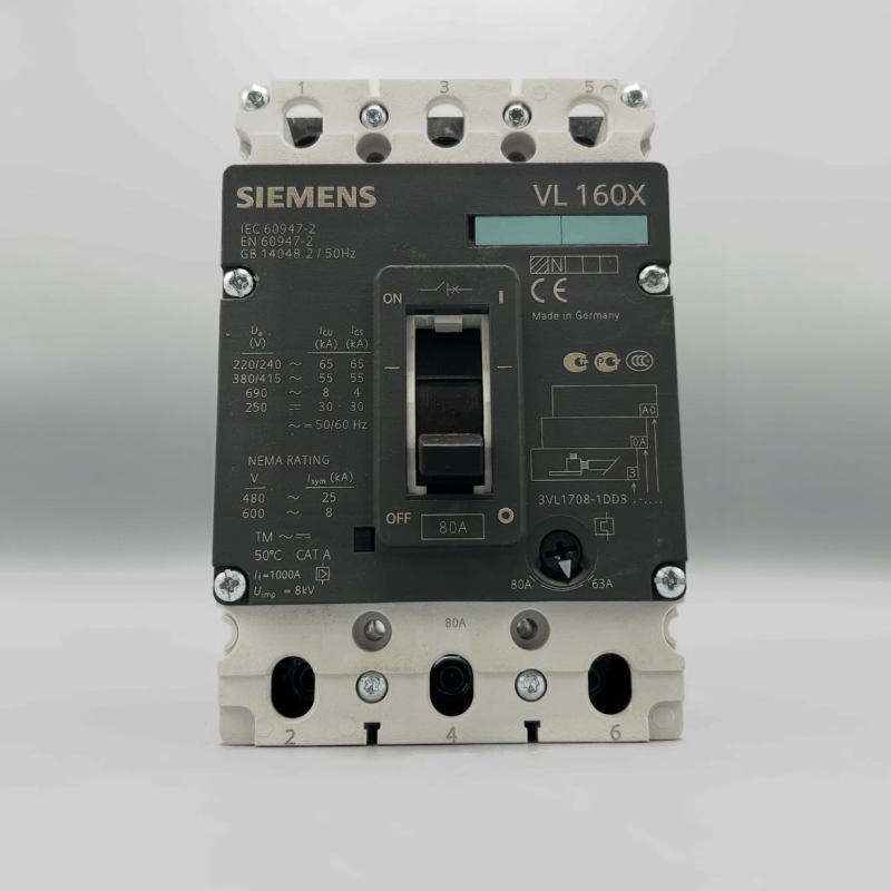 کلید اتوماتیک زیمنس سری VL160X مدل: 3VL1708-1DD33