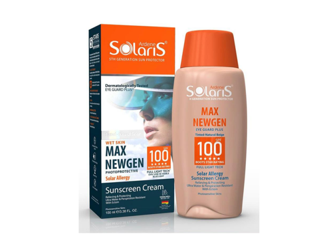 ضد آفتاب سولار آلرژی مکس نیوژن(بژ طبیعی، بژ روشن) اس پی اف 100