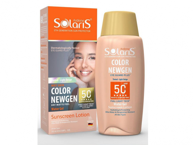 ضد آفتاب رنگی کالر نیوژن (بژ طبیعی، بژ روشن) اس پی اف 50