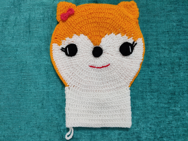 لیف عروسکی بافتنی مدل پاپی