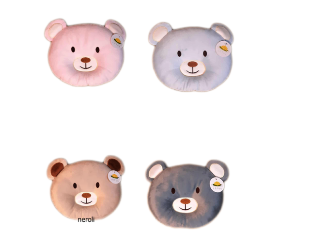 بالش شیردهی و فرم دهی سر نوزاد طرح خرس لوتوس.ضد سری،نرم و ارگونومیک