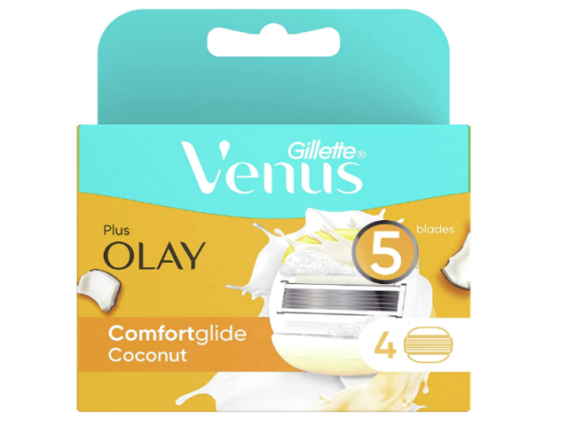 یدک خود تراش ژیلت سری ونوس اولای مدل Comfortglide Coconut