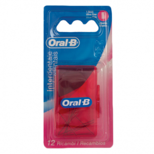 یدک مسواک بین دندانی اورال بی مدل استوانه ای بسته 12 عددی