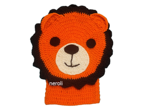 لیف حمام بافتنی دست‌بافت مدل شیر