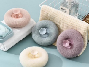 لیف اسفنجی حمام ماساژور دار(Soft Massage) با تولید کف بالا و چسبونک دیواری