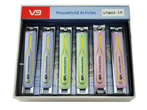 ناخنگیر  بزرگ V9  مدل VT850-19 دسته رنگی و تیغه تیز مناسب دست و پا