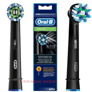 سری یدک مسواک برقی اورال بی مدل CROSSACTION BlACK EDITION