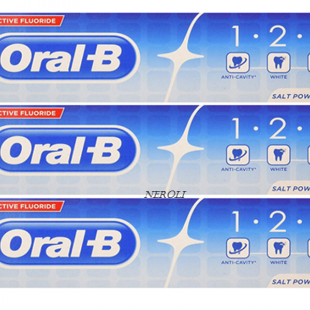 خمیر دندان سفید کننده اورال بی مدل 1.2.3 ( بسته 3 عددی )