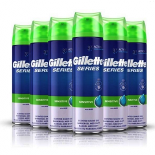 ژل اصلاح ژیلت سنستیو سری 3X ACTION ( بسته 6 عددی )