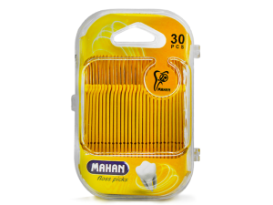 نخ کمانی و خلال ماهان بسته 30 عددی