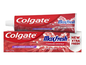 خمیر دندان کلگیت سری Max Fresh مدل Spicy Frsh Cooling Crystal حجم 100 میلی لیتر