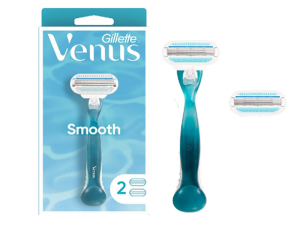 خودتراش ژیلت ونوس مدل Smooth + دو عدد کارتریج 3 تیغ