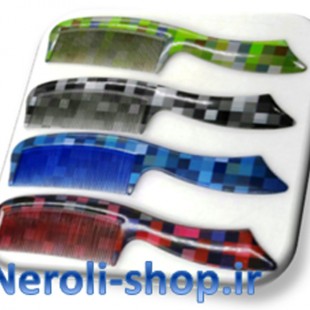 شانه طرح شطرنجی دسته دار کد 045