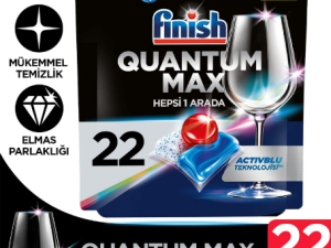 قرص ماشین ظرفشویی فینیش مدل کوانتوم مکس ( QUANTUM MAX )بسته 22 عددی