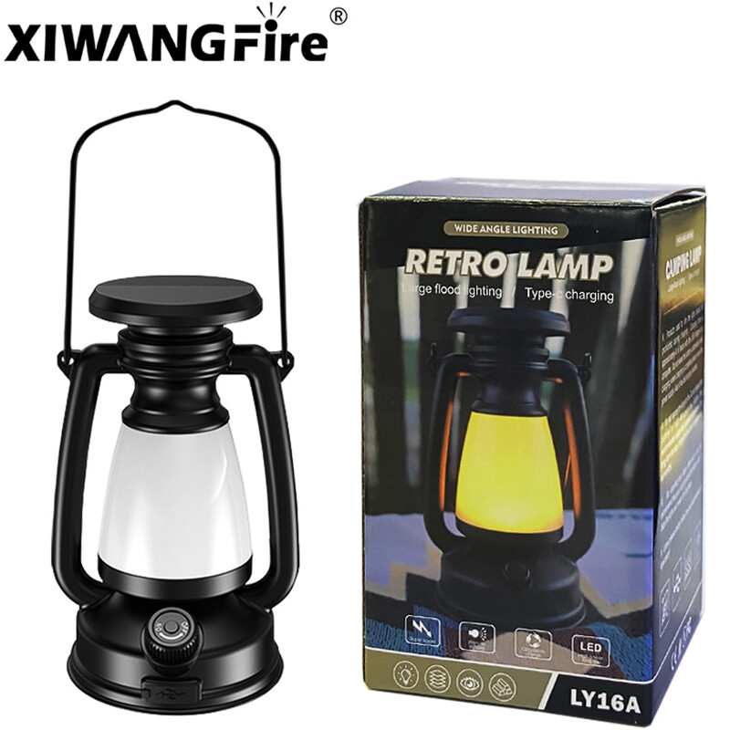 چراغ خواب و چراغ کمپینگ شارژی و خورشیدی اسمایلینگ شارک Smiling Shark LY16A طرح فانوس