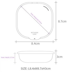 کیف نگهداری دندان مصنوعی و ارتودنسی نامرئی دندان جوردن و جودی
