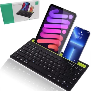 کیبورد وایرلس شارژی با استند موبایل و تبلت