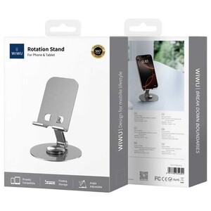 فروش هولدر گوشی موبایل و تبلت رومیزی فلزی تاشو با چرخش 360 درجه ویوو