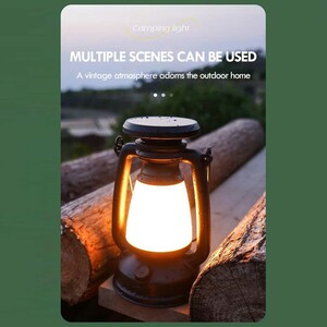 چراغ خواب و چراغ کمپینگ خورشیدی طرح چراغ نفتی اسمایلینگ شارک LY16A