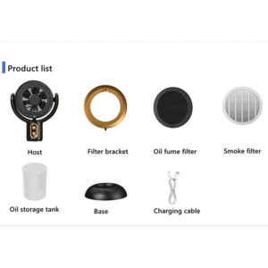 هود و تصفیه کننده رومیزی قابل حمل یون منفی با فیلتر جدا شونده