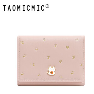 بهترین کیف پول زنانه فانتزی تاشو طرح پنجه گربه تائومیک میک