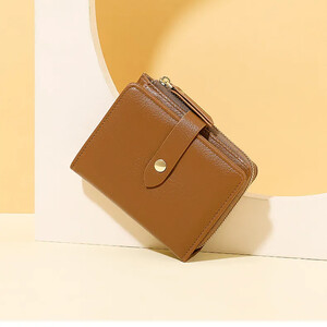 کیف پول زنانه چرمی تاشو دخترانه