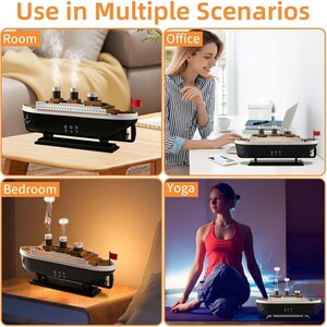 دستگاه بخور سرد و خوشبوکننده هوای طرح کشتی تایتانیک با ریموت کنترل