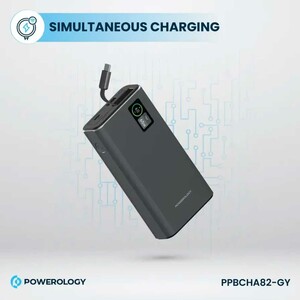 فروش پاوربانک 20000 فست شارژ تایپ‌سی 65 وات و یو‌اس‌بی 30 وات پاورولوژی