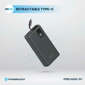 پاوربانک 20000 فست شارژ تایپ‌سی 65 وات و یو‌اس‌بی 30 وات پاورولوژی