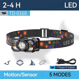 چراغ پیشانی شارژی ضدآب اسمایلینگ شارک