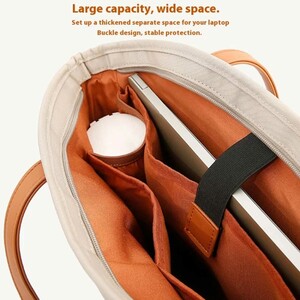 فضای داخلی کیف دوشی زنانه و کیف لپ تاپ 15.6 اینچ بنج