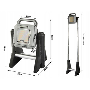 چراغ کار پایه دار قابل شارژ همه کاره