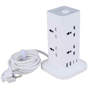 چند راهی برق 8 سوکت 2500 وات، دو USB و دو تایپ‌سی هایکواستار
