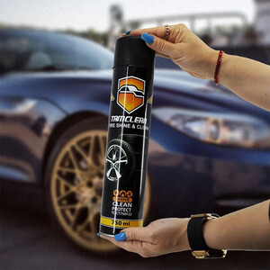 کیفیت اسپری براق کننده داشبورد و لاستیک تام کلین حجم 750 میلی لیتر
