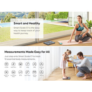 ارزانترین ترازوی هوشمند خانگی انکر Anker Eufy Smart Scale C1 Black Iteration 1 T9146H11