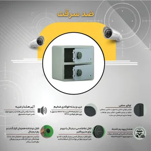 گاو صندوق اثرانگشتی لمسی گویا مدل 460WFT